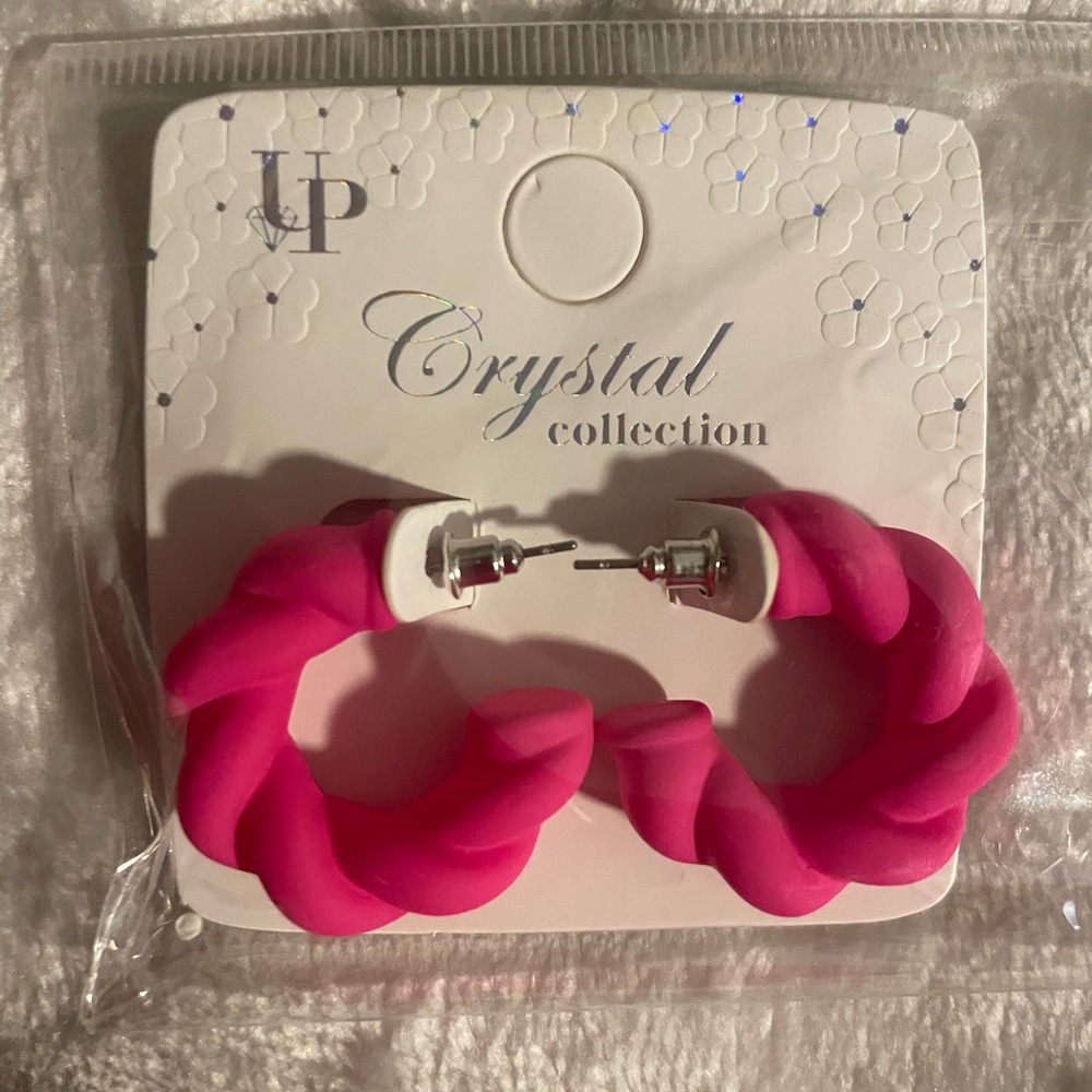 Crystal Collection Pink Earrings